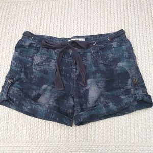 Free People Shorts Roll Up Cuffed Drawstring Sz 2